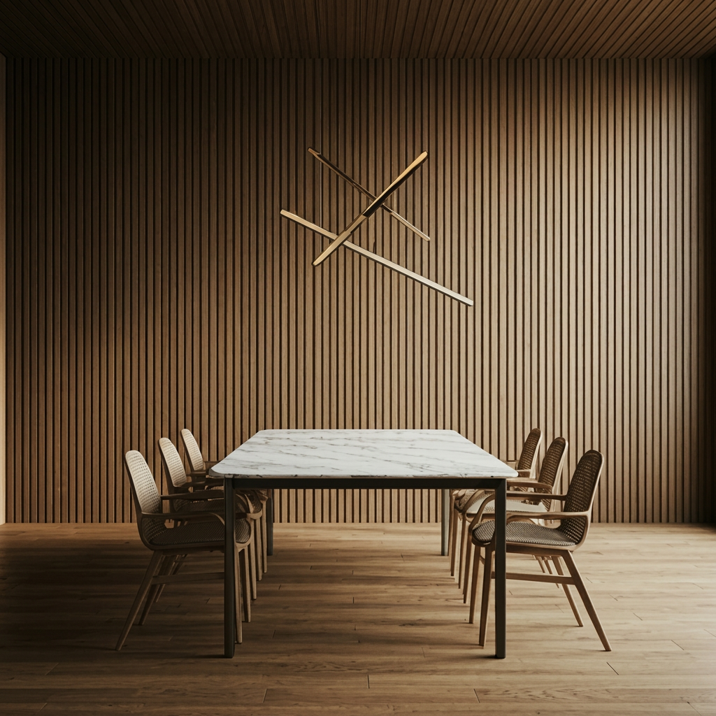 Executive meeting room with panoramic city views